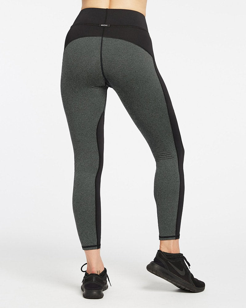 Michi Extension Legging - Womens - Grey/Black - Dancewear Centre