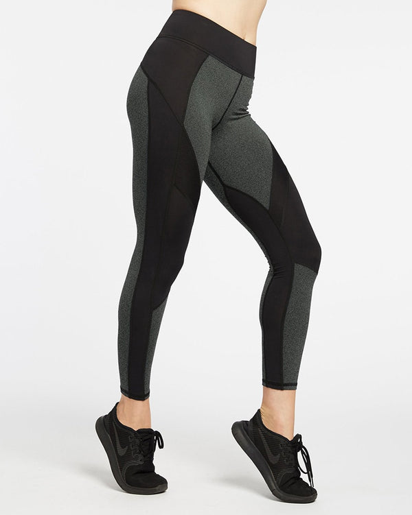 Michi Extension Legging - Womens - Grey/Black - Dancewear Centre