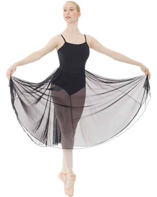 Modal black mesh latin ballet ballroom dance practice skirts pants