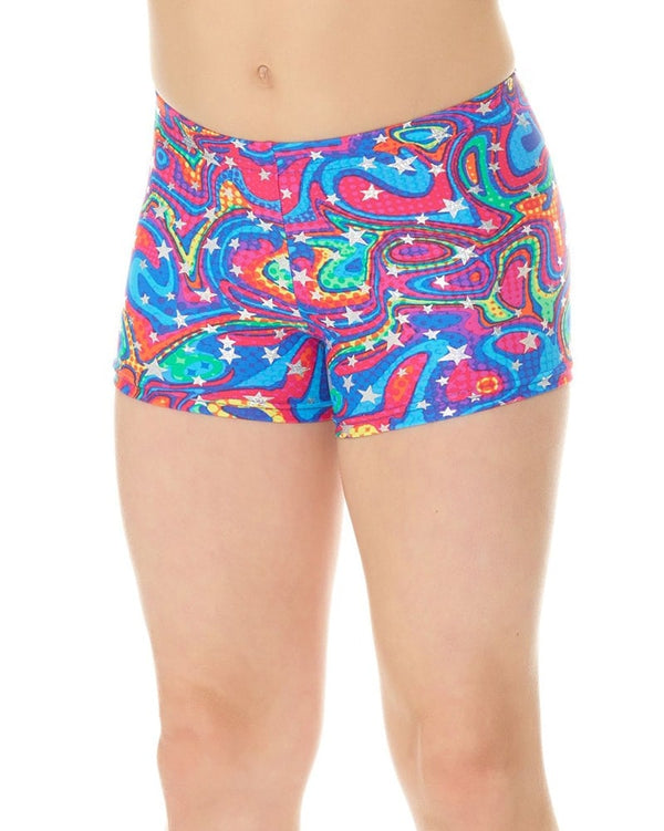 Mondor Pattern Print Gymnastic Shorts - 7825CP Girls - Dancewear Centre