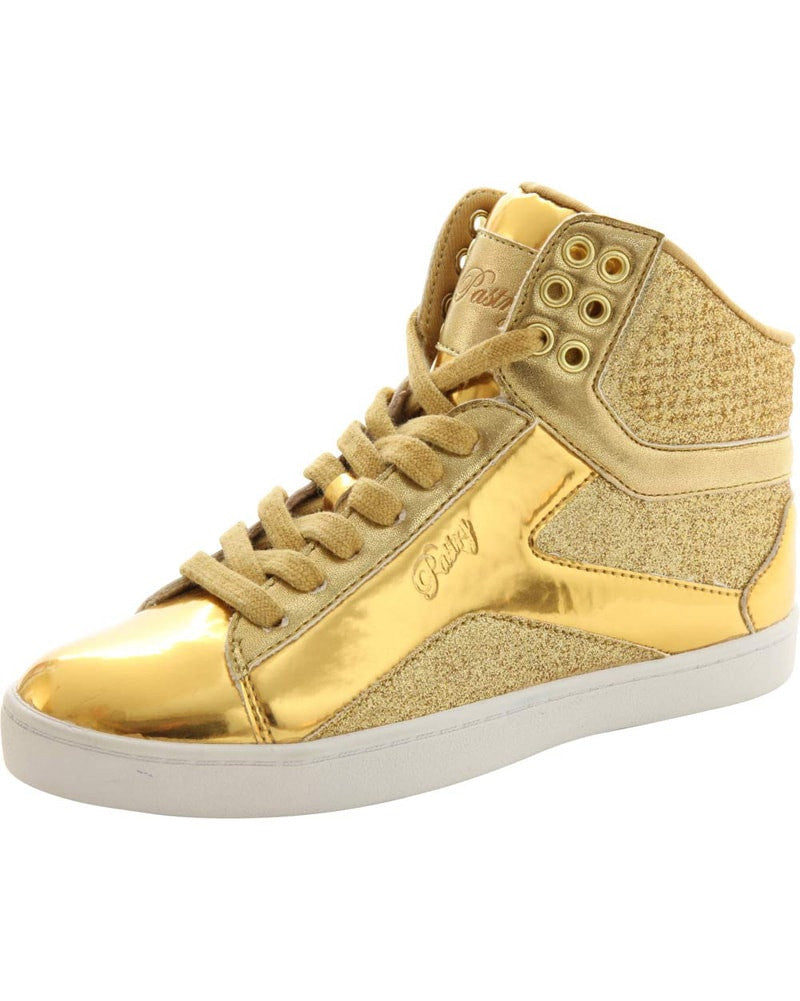 gold hip hop shoes