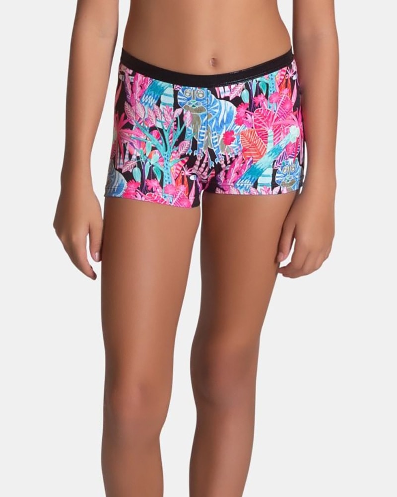 Dynami Gymnastic Short - GB242C Girls - Tie Dye Print - Dancewear Centre