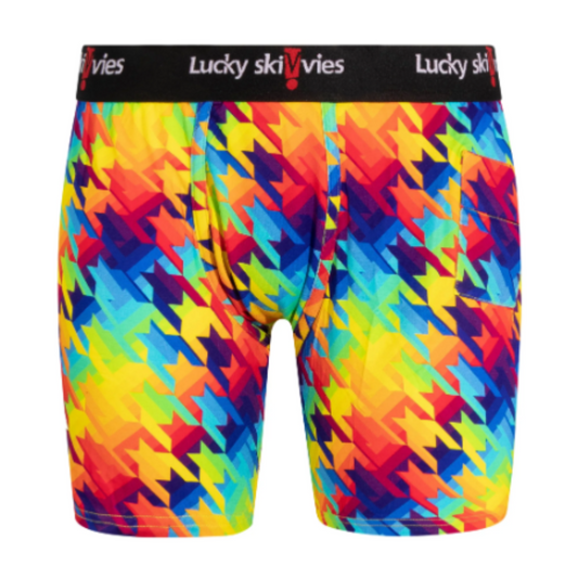 Rainbow Feather Gender Neutral Boxer Briefs by Lucky Skivvies – Queer  Collective