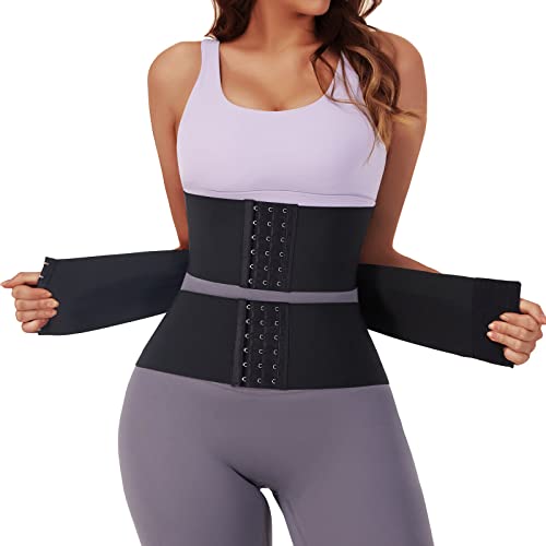 Soo slick Waist Trainer for Women Lower Belly Fat - Weight Loss Compression  Tummy Control Belt Plus Size Snatch Me Up Bandage wrap Waist Trimmer Black,  Black, One Size : : Sports & Outdoors