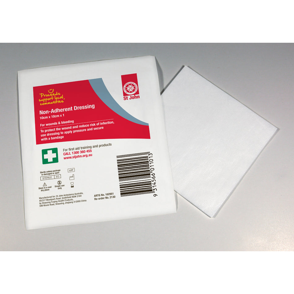 Non-adherent Dressing - 7.5cm x 7.5cm – St John Ambulance National Online  Shop