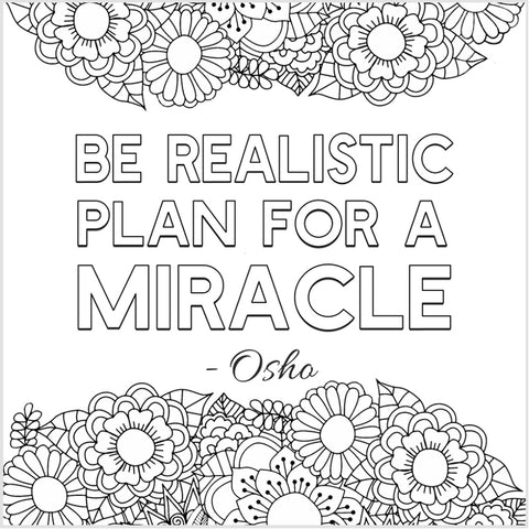 inspirational coloring print 