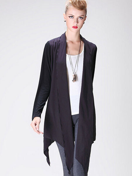 Fashion Button Free Irregular Design Long Cardigan – HisandHerFashion.com