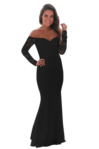 black night party dress