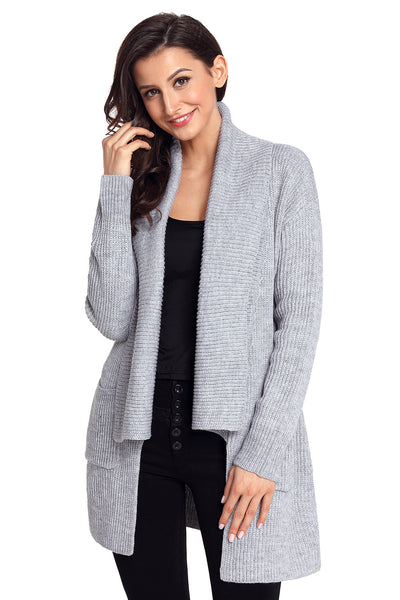 Sale dark gray cardigan sweater women fashion shoes