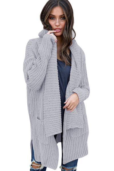 dark gray cardigan sweaters for women black