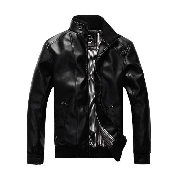 High Quality Fashion Leather Slim Biker Style Jacket – HisandHerFashion.com