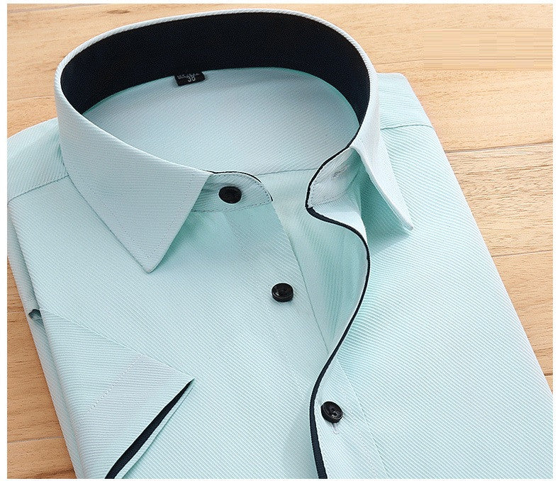 green short sleeve dress shirt