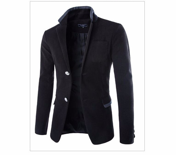 HisandHerFashion Modern Mens Suit Blazer Autumn and Winter Single Bres ...