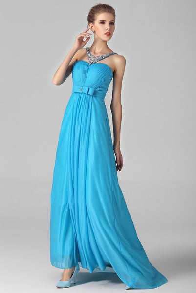 Satin VNeck Sleeveless Elegant Series Evening Dress PlusSize Available ...
