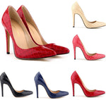 "Trendy Series" Classic Pointed High-Heel Crocodile Lines Shoes