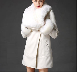 women's white wool coats for winter