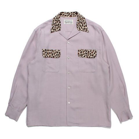 WACKO MARIA | TWO TONE 50'S OPEN COLLAR SHIRT 23FW-WMS-OC11-Purple