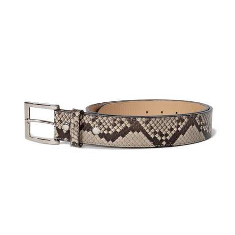 WACKO MARIA | PYTHON LEATHER BELT WMGP-BL01 White