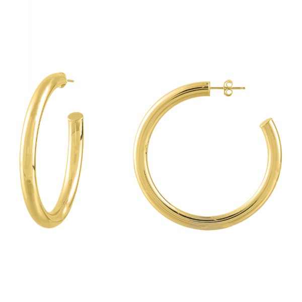 50mm Tube Hoop Earrings – Stephanie Gottlieb