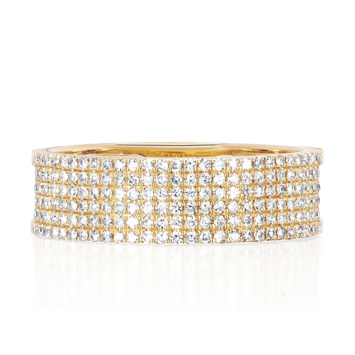 Diamond Cigar Band Ring – Stephanie Gottlieb