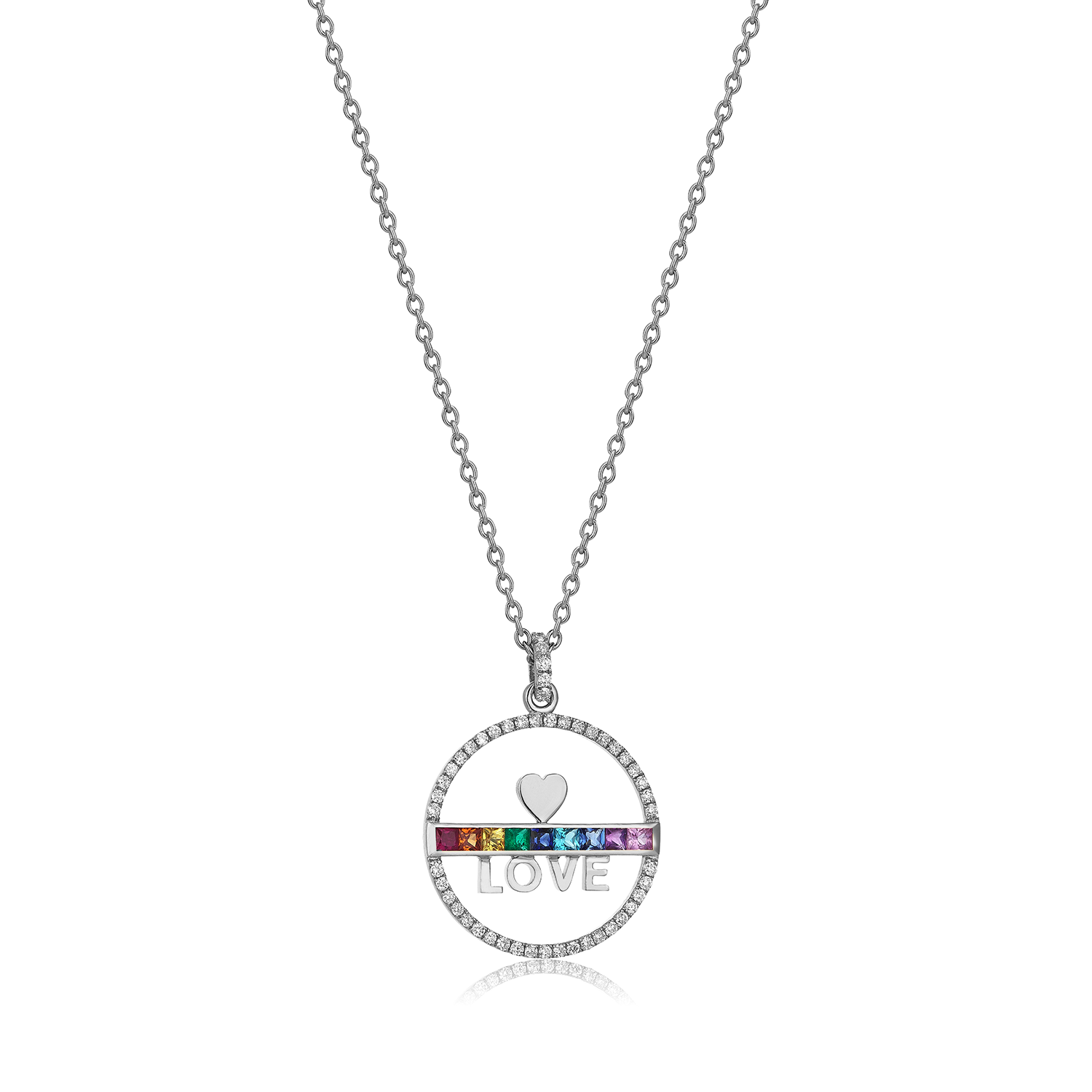 Rainbow Mantra Necklace