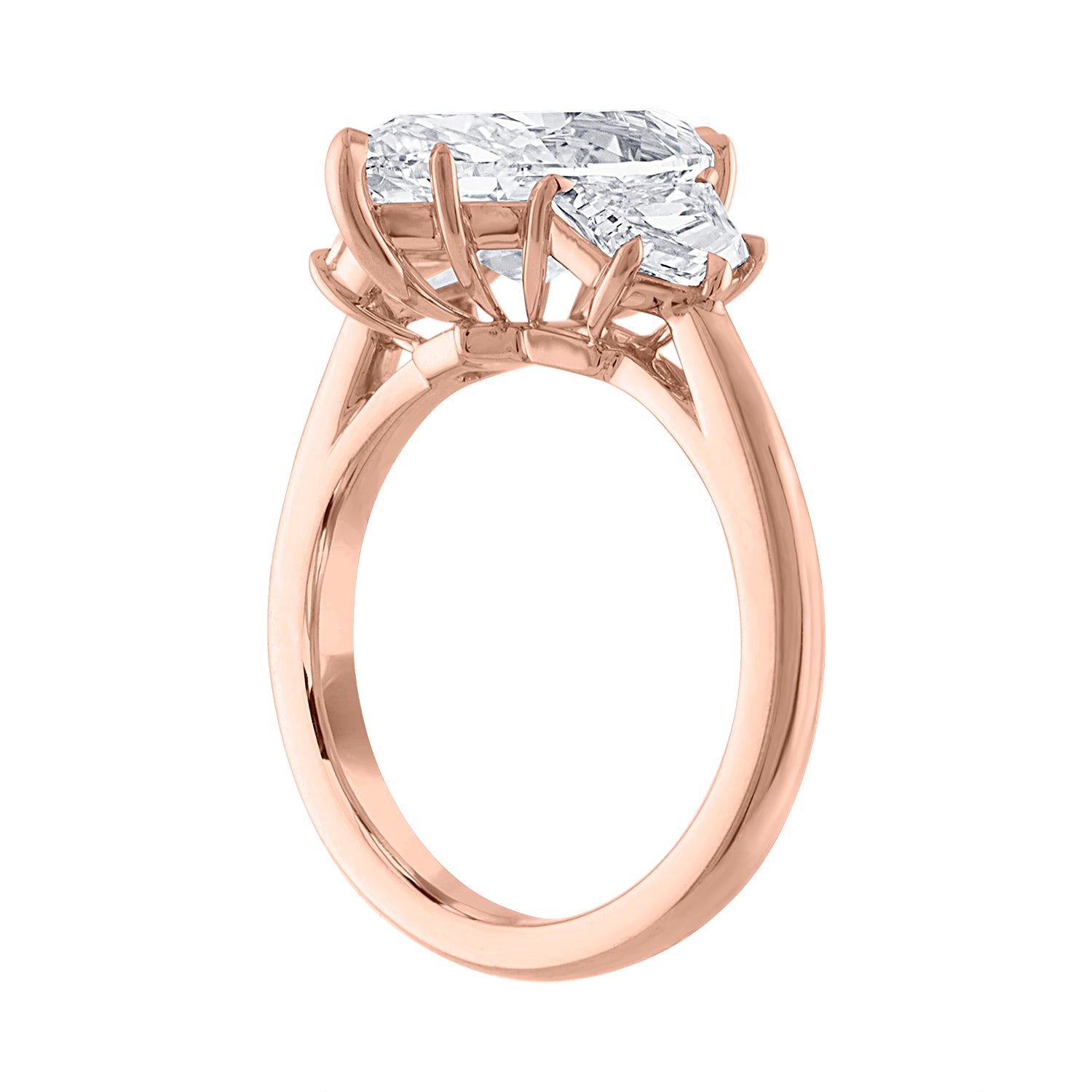 Marquise Engagement Ring with Cadillacs