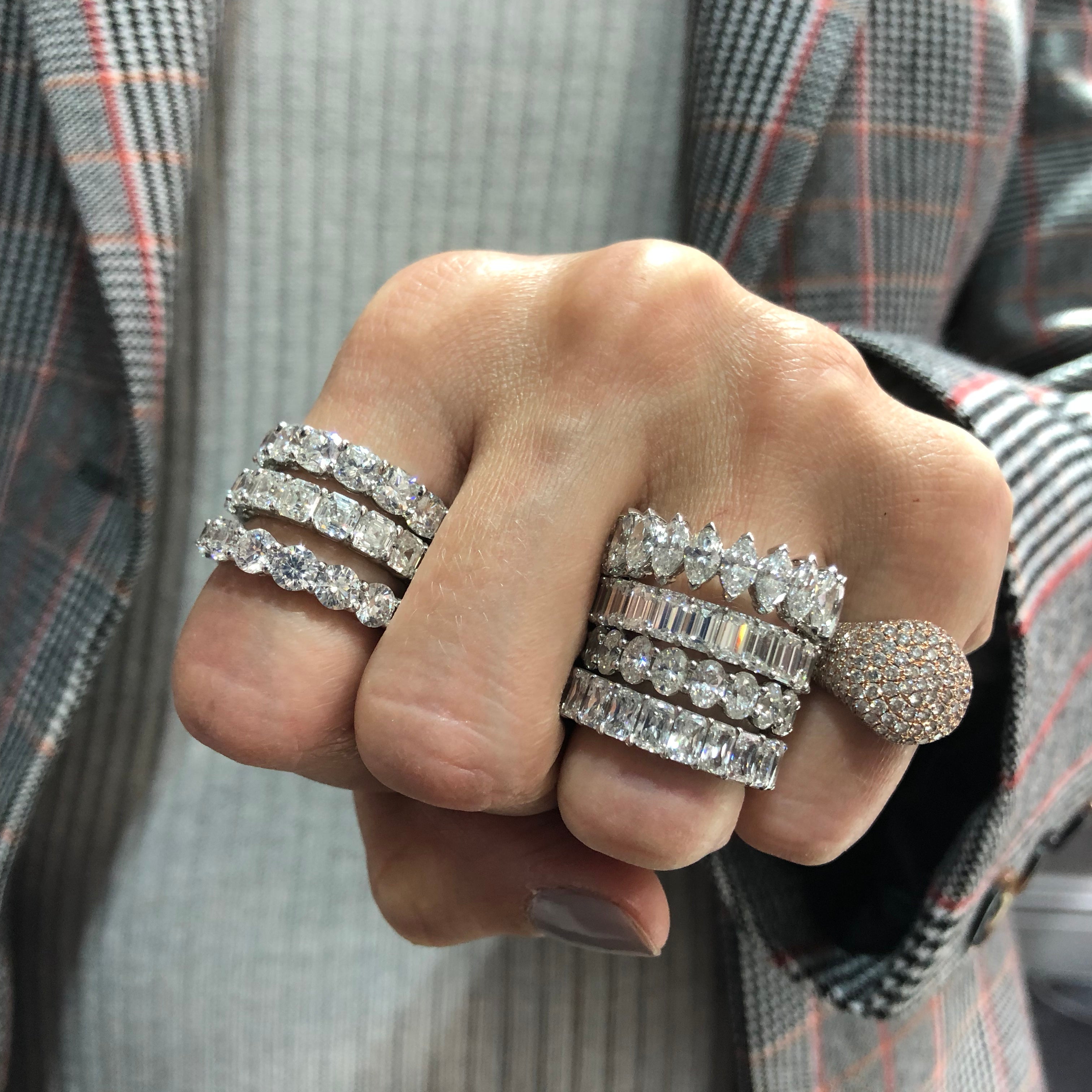 Multi-Shaped Diamond Bands