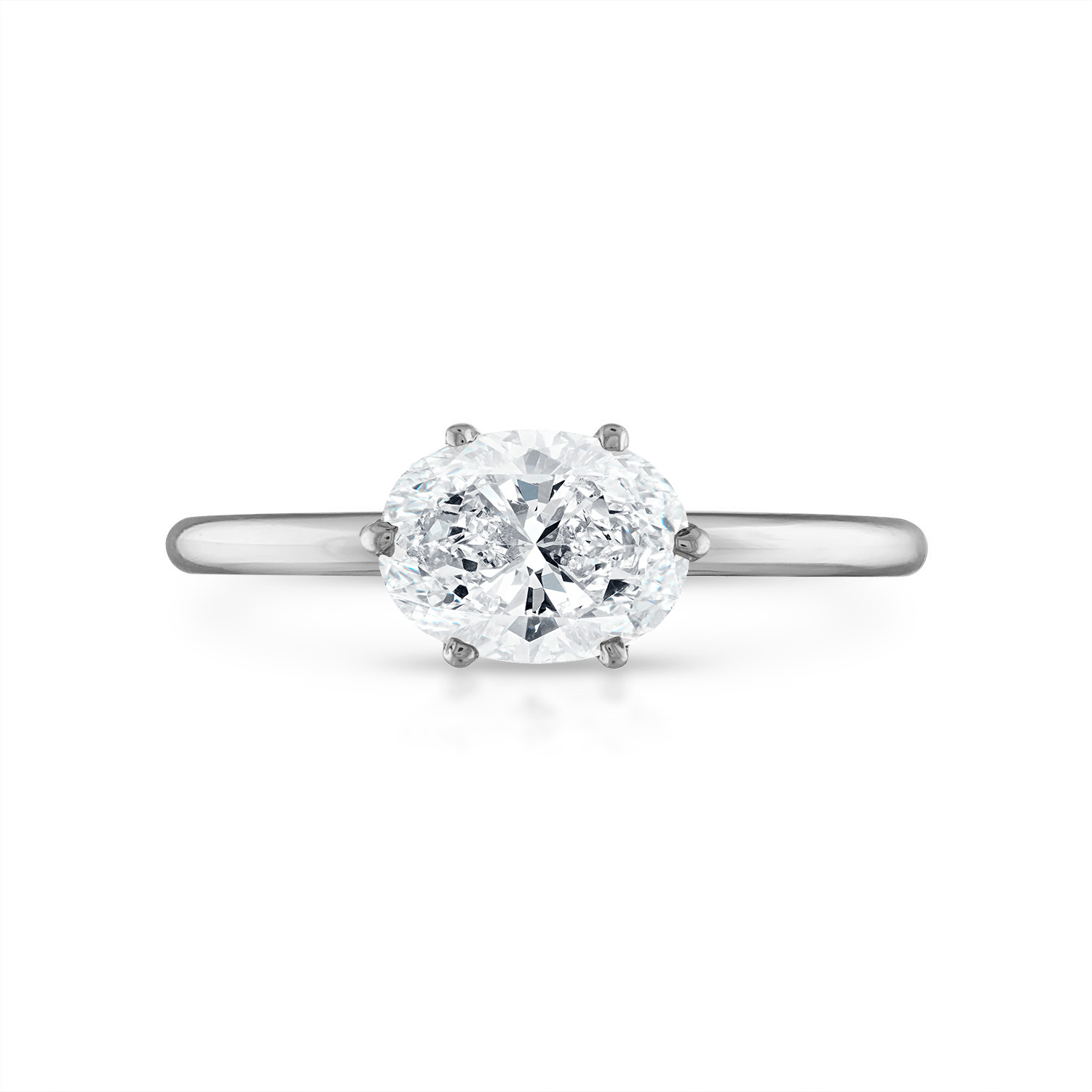 Image of Diamond rouge solitaire ring