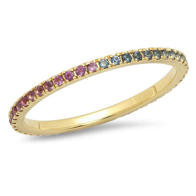 Eriness X Stephanie Gottlieb Rainbow Eternity Band – Eriness Jewelry