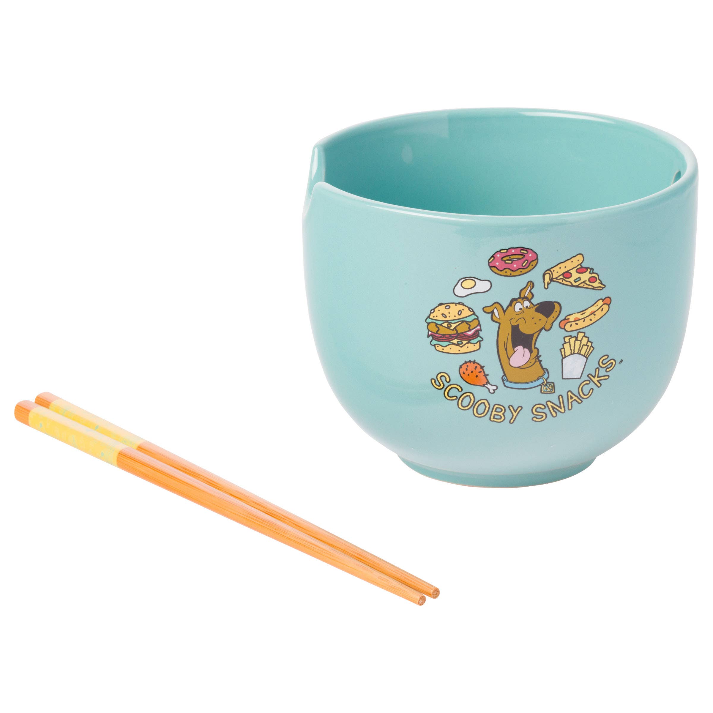 Silver Buffalo - Scooby Doo Scooby Snacks Ramen Bowl with Chopsticks