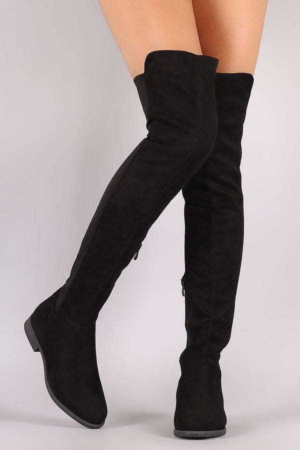 Thigh high flat boots | Dimesi Boutique