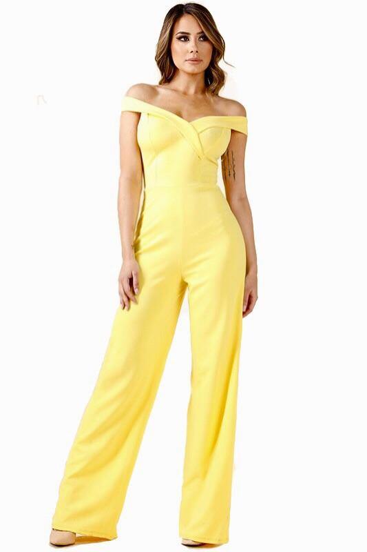 Anastasia, Wide leg off shoulder jumpsuit