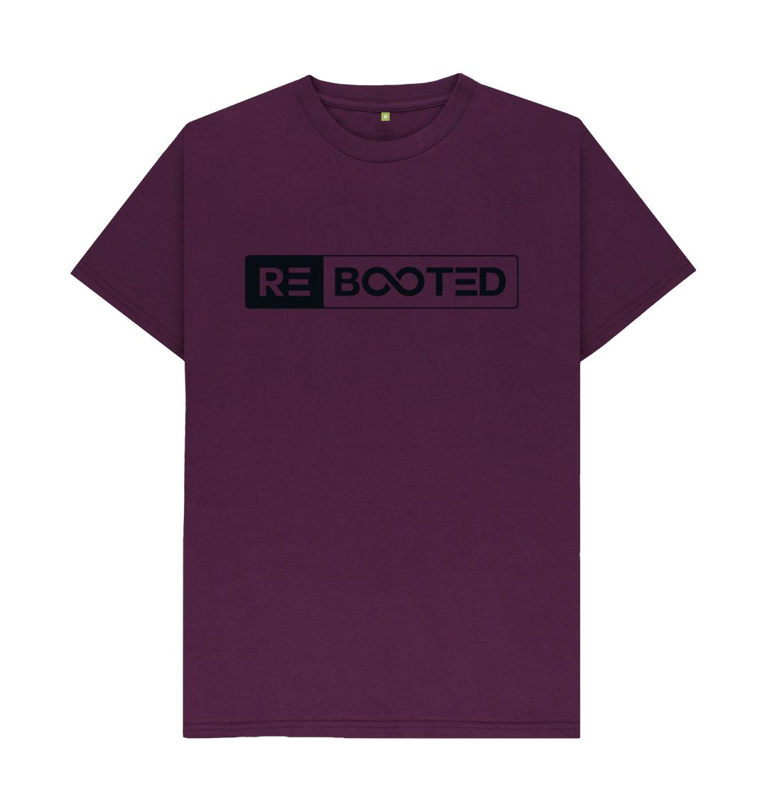 Purple REBOOTED Black Logo T-Shirt