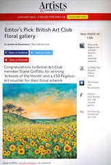 Artists and Illustrators - Winner of Editor’s Pick: British Art Club Floral gallery.