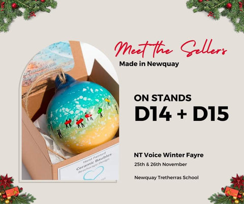NT Voice Christmas Craft Fair Newquay Cornish Artist Diane Griffiths