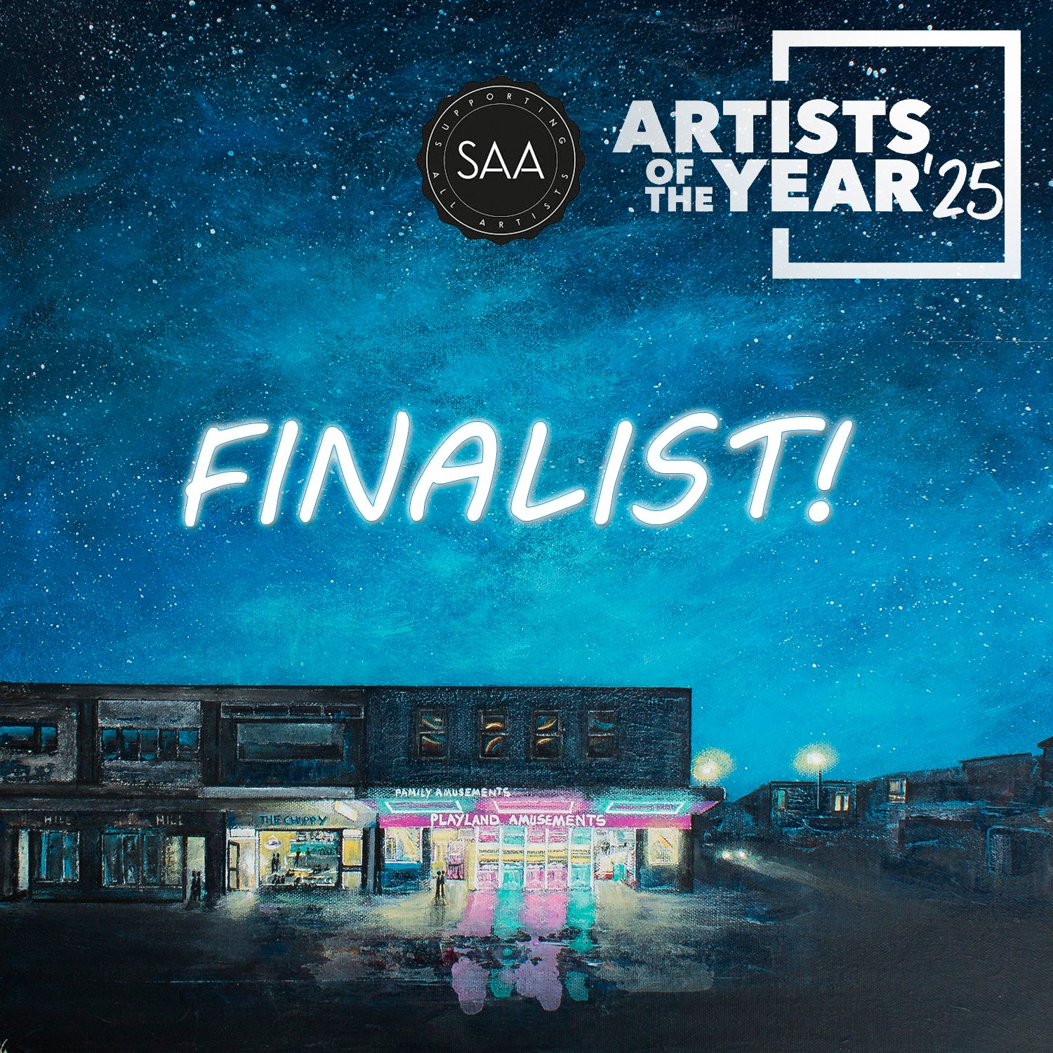 Top 50 Finalist SAA Artist of the Year 2025 Cornish Artist Diane Griffiths
