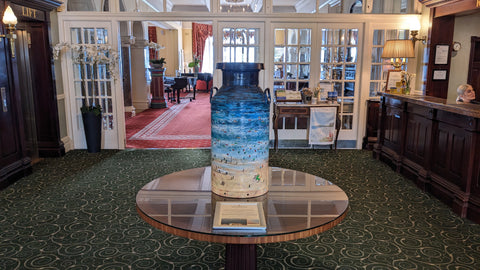 Hand Painted Milk Churn The Headland Hotel Newquay Cornish Artist Diane Griffiths