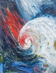 Turbulent Surf Abstract Painting Mixed Media Diane Griffiths