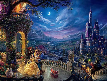 Thomas Kinkade Beauty And The Beast - 5D Diamond Painting 