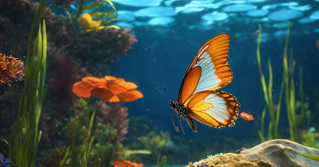 butterfly wings are not adapted to swimming
