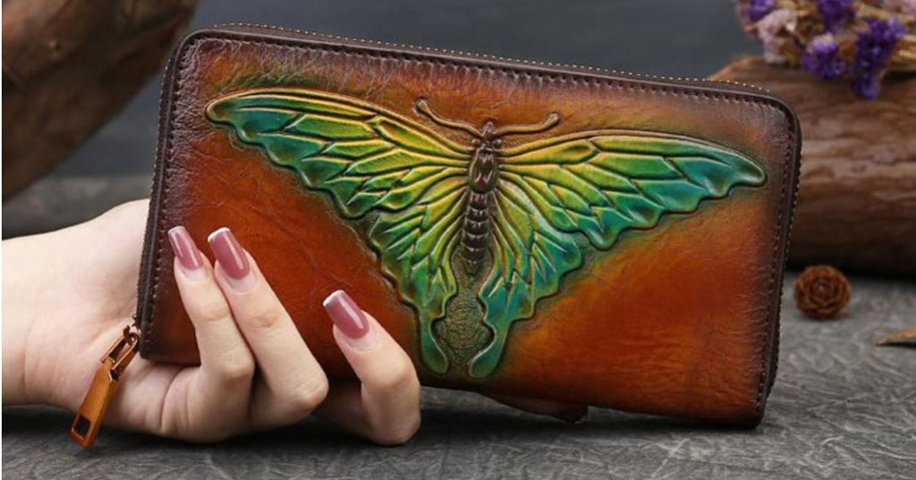 butterfly wallet for ladies