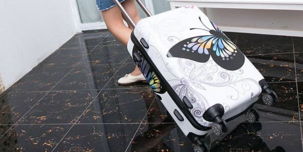 butterfly suitcase