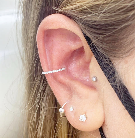 Conch Piercing Ear Composition
