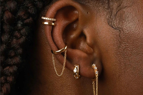 Helix Piercing for Women