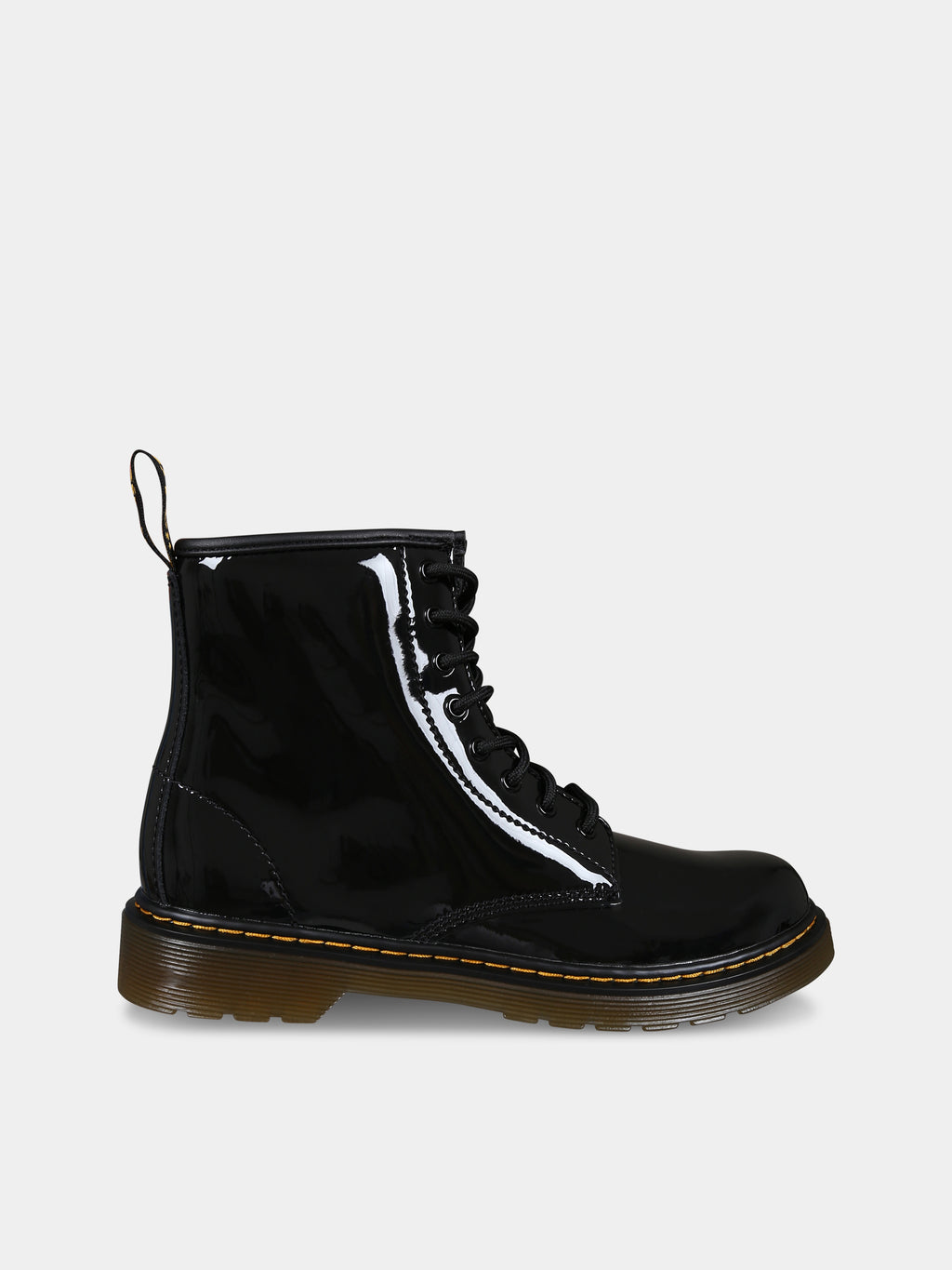 Black 1460 boots for girl with logo