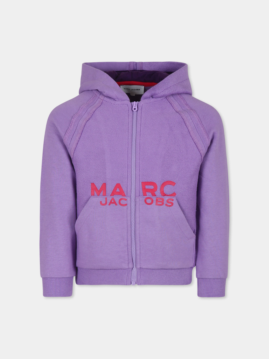 Purple sweatshirt for girl with logo