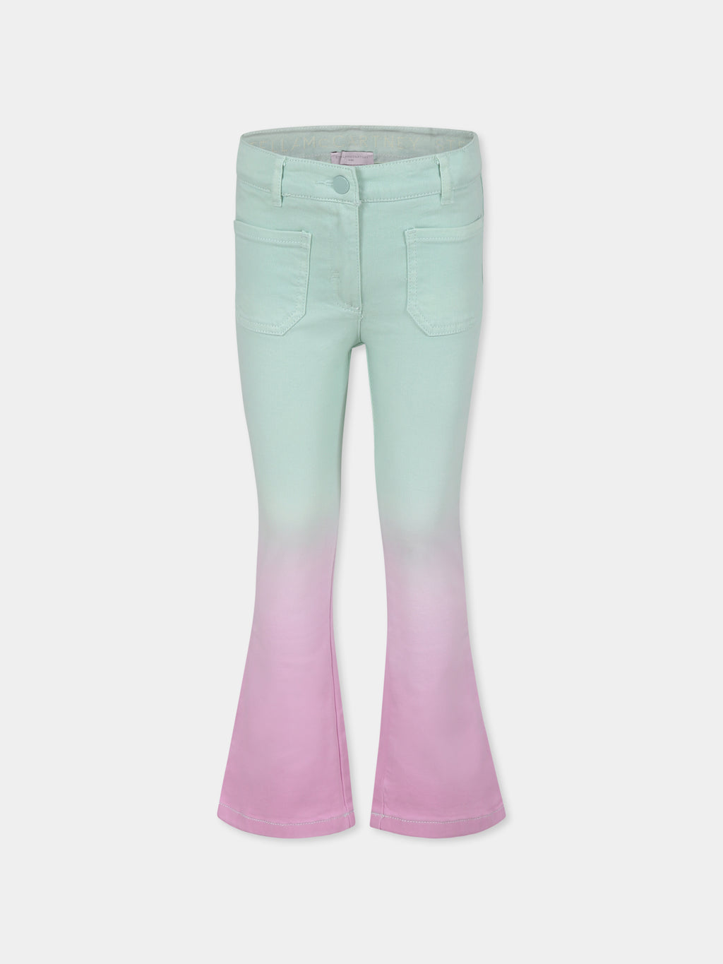 Multicolor trousers for girl with logo