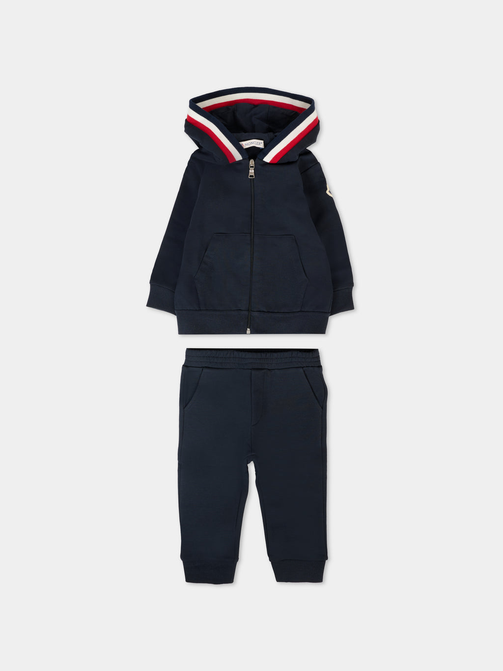 Blue sweatshirt for baby boy with logo