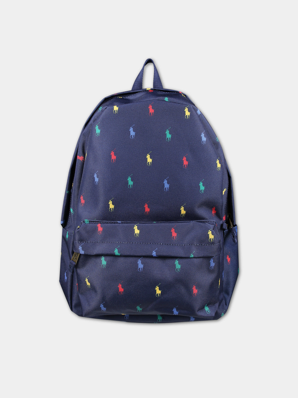 Blue backpack for kids with pony logos