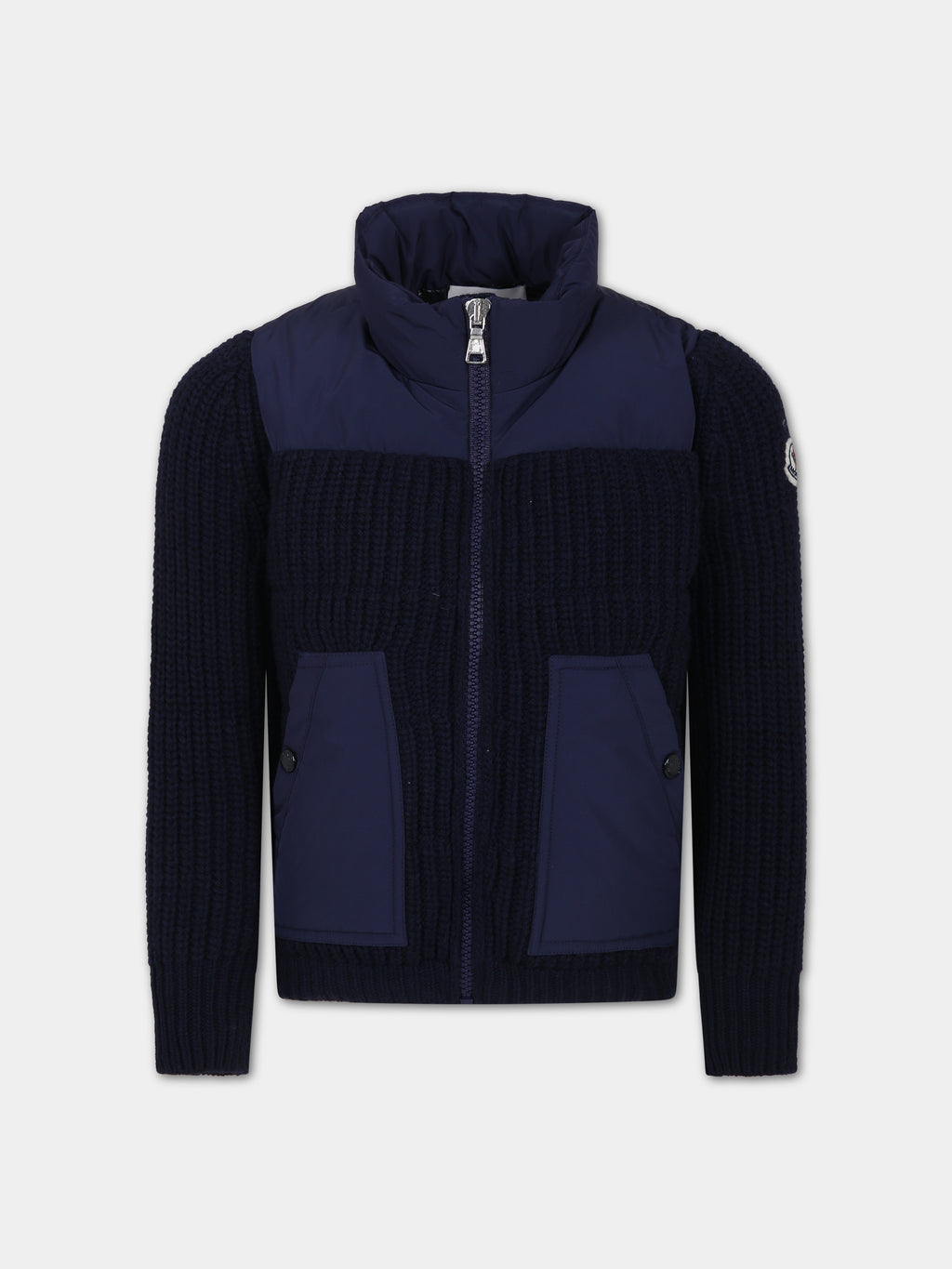 Cardigan bleu pour fille avec logo